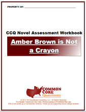 Load image into Gallery viewer, Amber Brown is Not a Crayon CCQ Workbook (Reading Level N - 720L*)