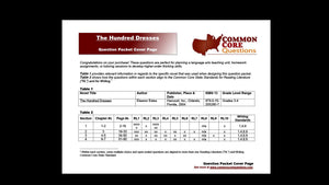 The Hundred Dresses CCQ Workbook (Reading Level P - 870L*)