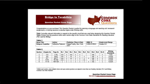 Bridge to Terabithia CCQ Workbook (Reading Level T - 810L)