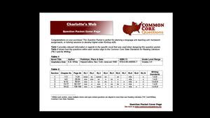Charlotte’s Web CCQ Workbook (Reading Level R - 680L)