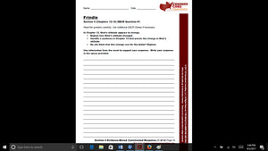 Frindle CCQ Workbook (Reading Level R - 830L)